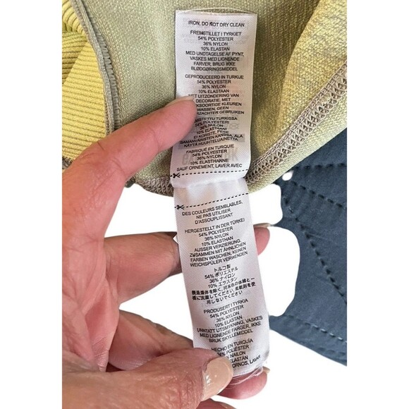 Gymshark Adapt Ombre Seamless Leggings Women's Size S Gray Yellow Workout Gym - Picture 9 of 15